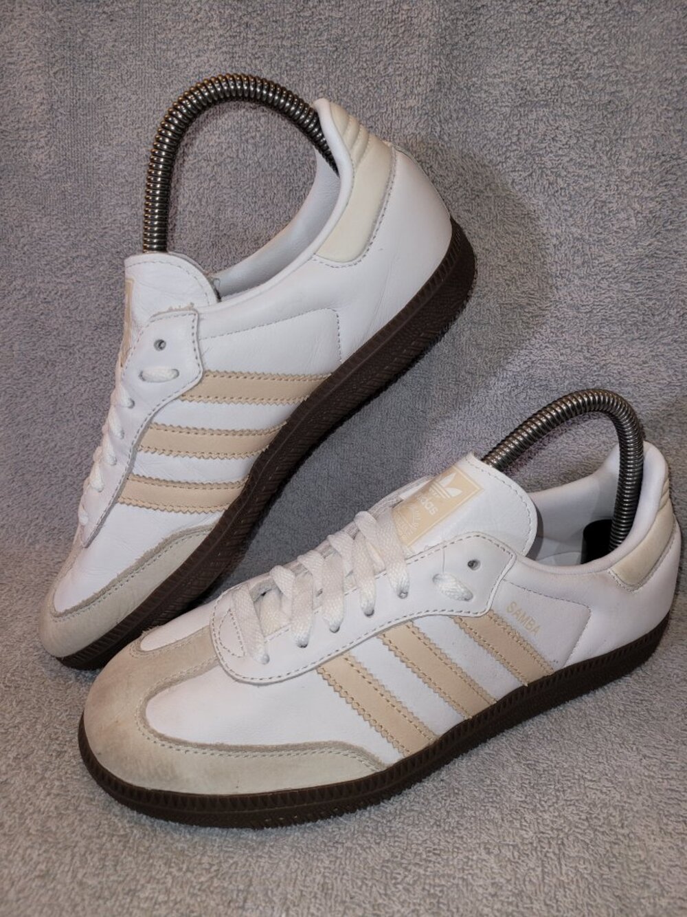 Adidas Samba OG Women's Size 6 White Sand Strata Brown Sneakers JH7300 (#1963) - Picture 8 of 16